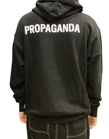 Propaganda long-sleeved sweatshirt with hood Logo Hoodie 23SSPRFE118 black