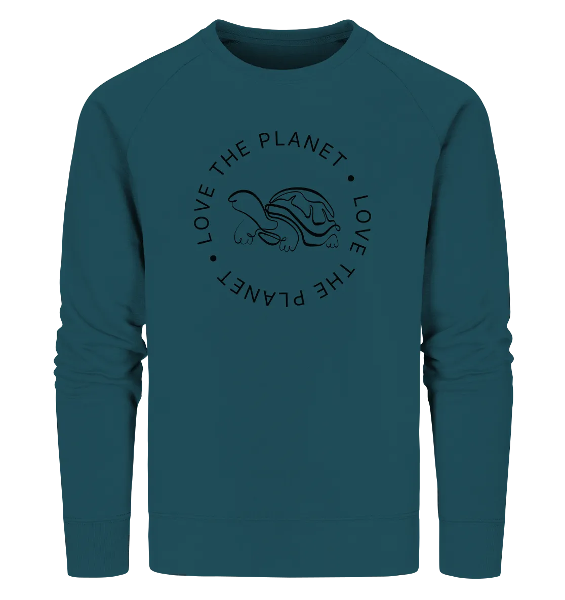 "Love the Planet Schildkröte" - Unisex Premium Organic Sweatshirt