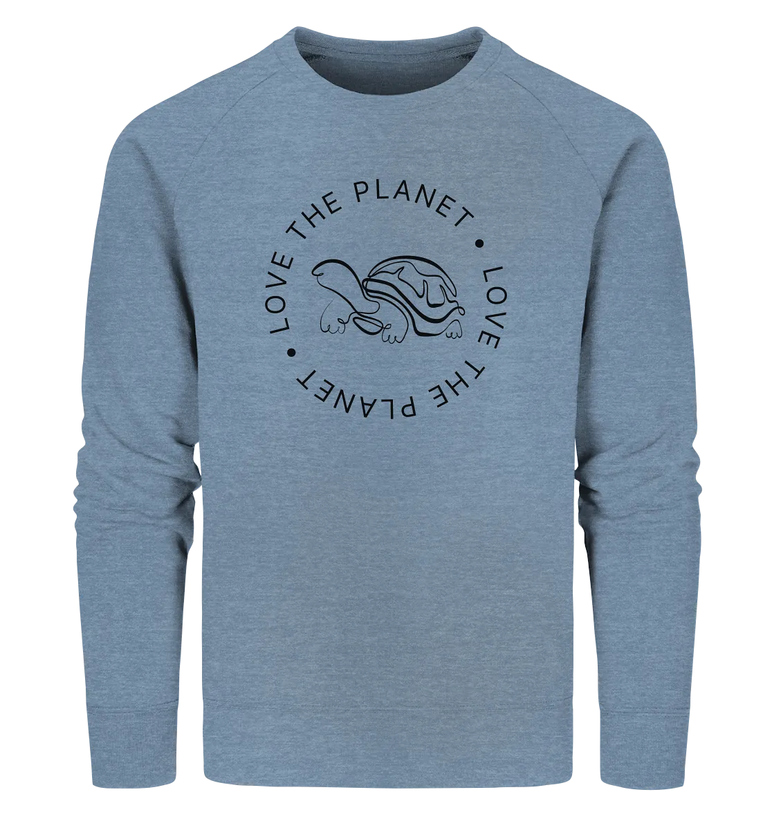 "Love the Planet Schildkröte" - Unisex Premium Organic Sweatshirt