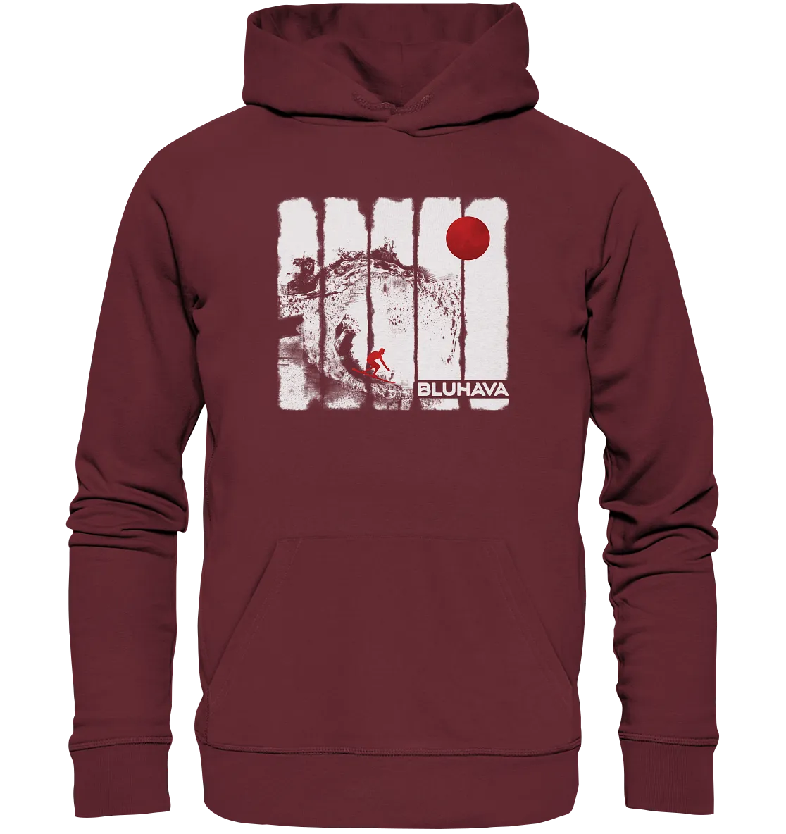 "Oceansplash Red Moon Driver" - Unisex Premium Organic Hoodie