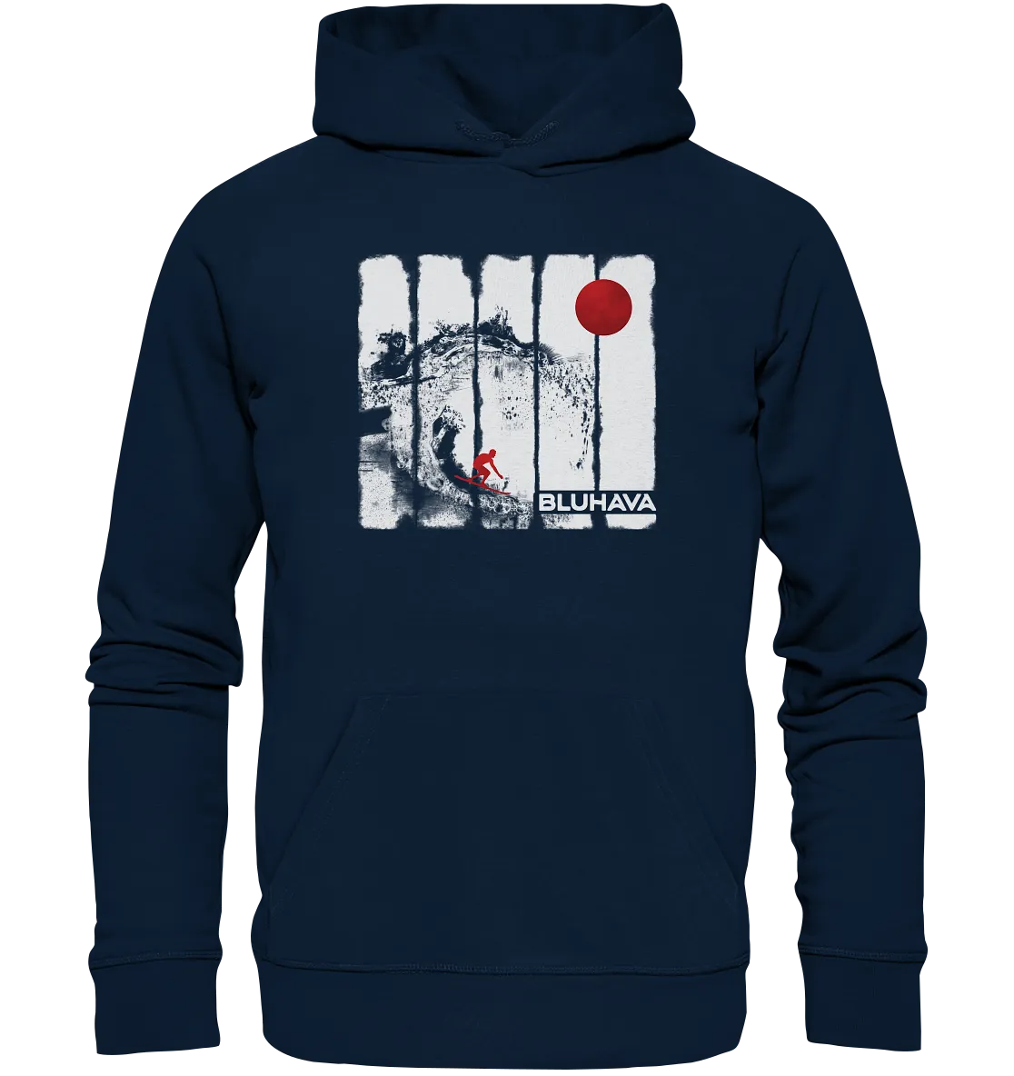 "Oceansplash Red Moon Driver" - Unisex Premium Organic Hoodie