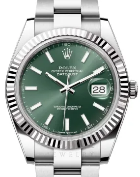 Rolex Datejust 126334 - 41MM Watch Stainless Steel Oyster Bracelet And Fluted Bezel