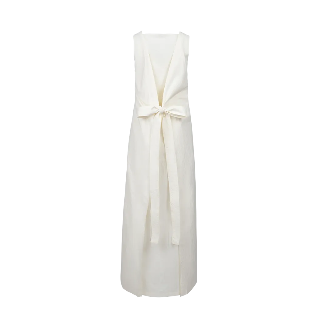 Sleeveless Poplin Maxi Dress