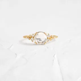 Snowdrift Ring, Rose Cut