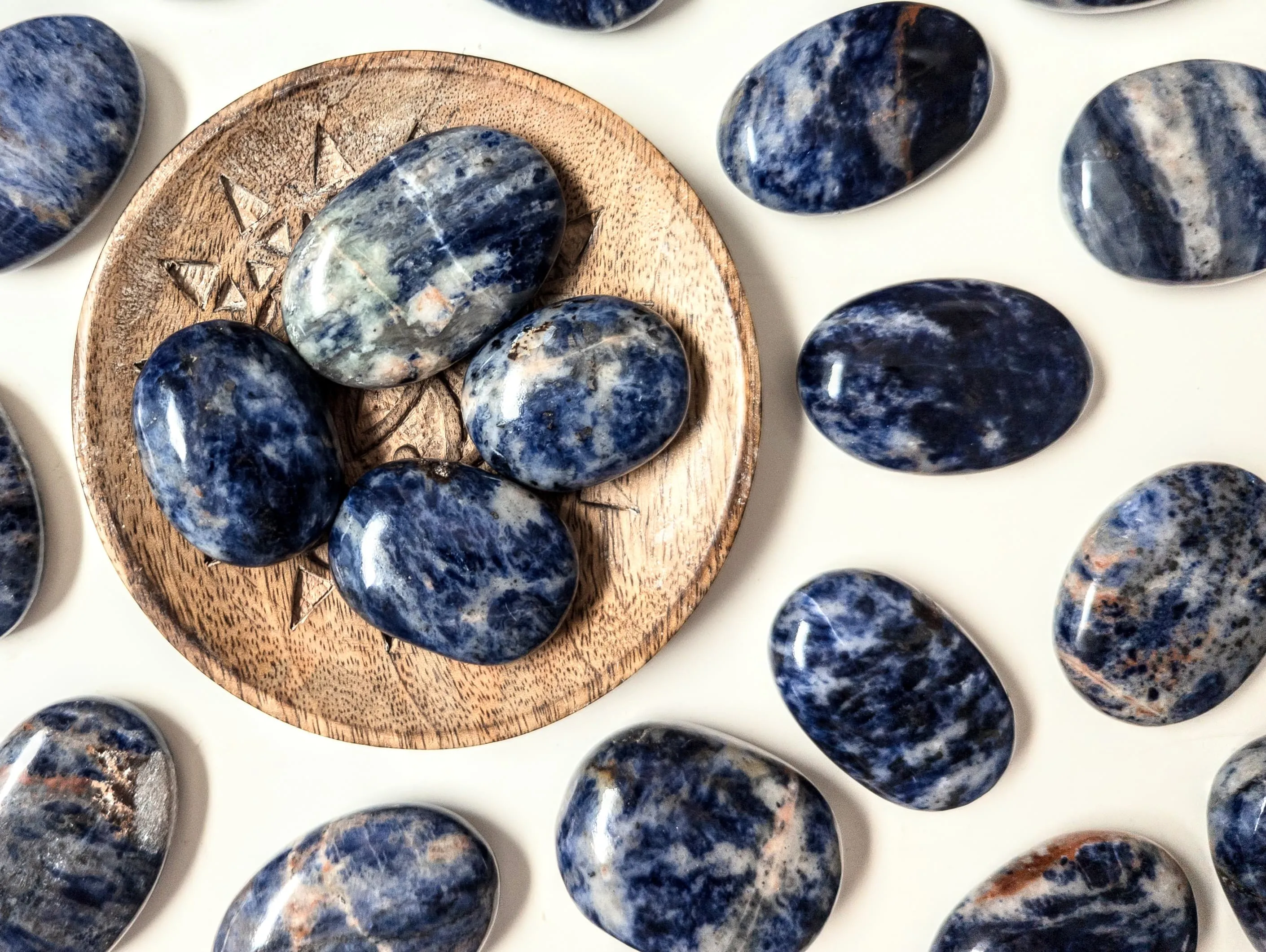 Sodalite Palm Stone