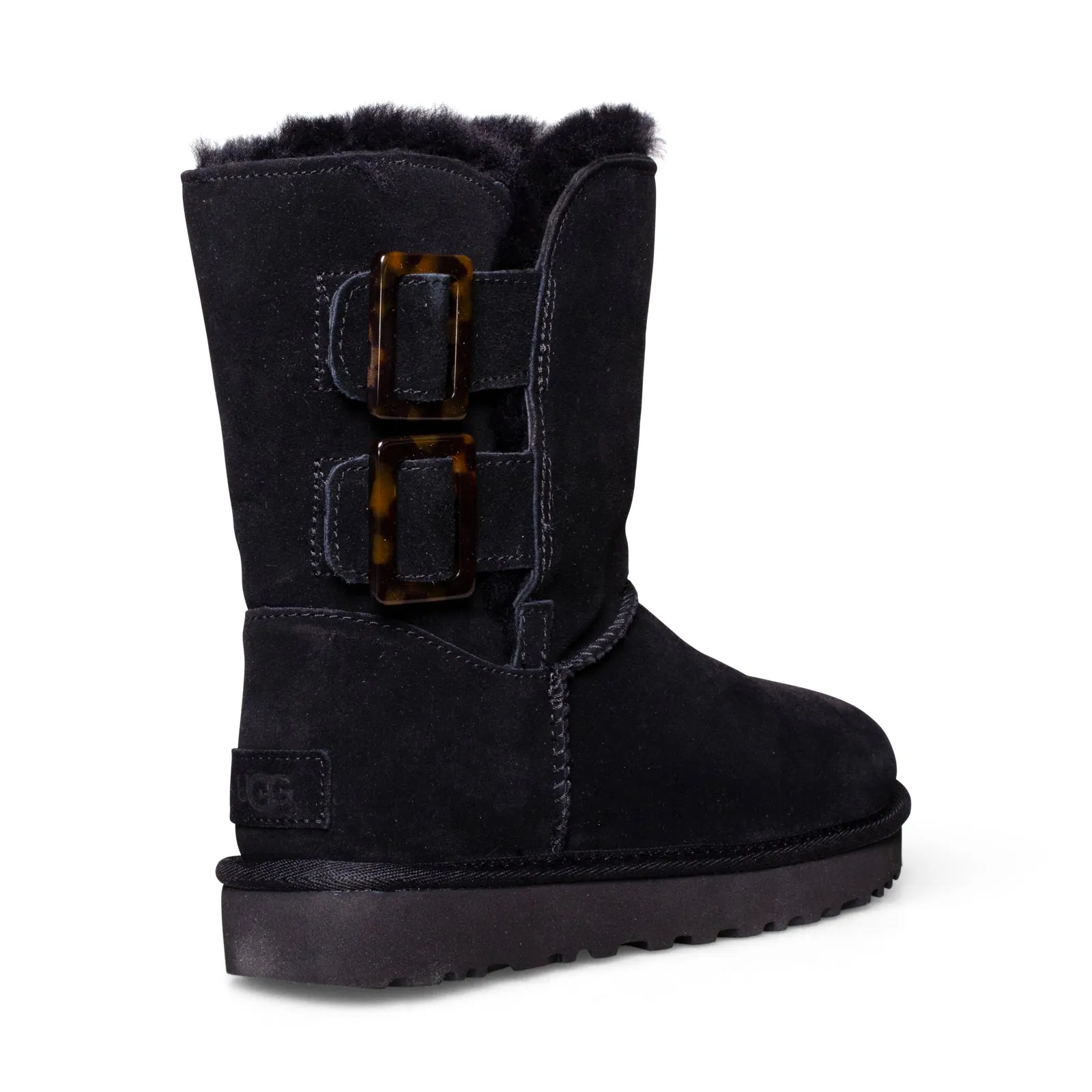 UGG Bailey Fashion Buckle Black Boots - Women's