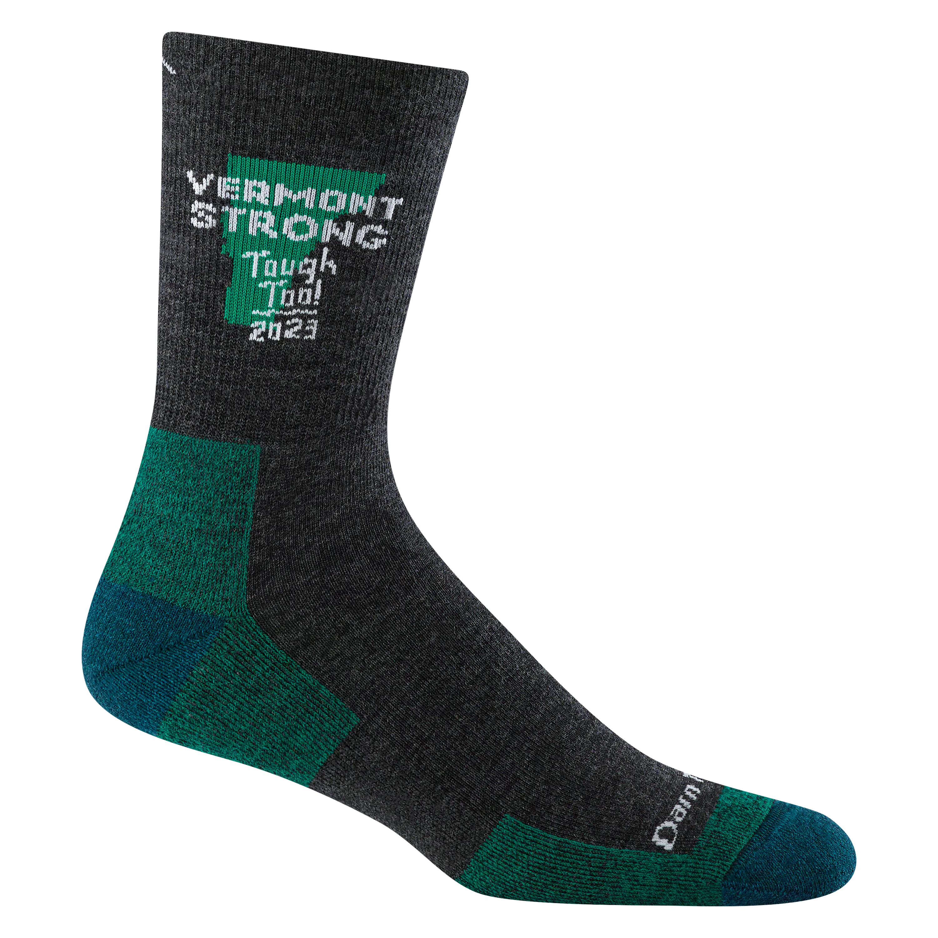 Unisex Vermont Strong Micro Crew Midweight Hiking Sock