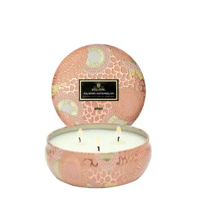 VOLUSPA | Kalahari Watermelon 3 Wick Tin Candle