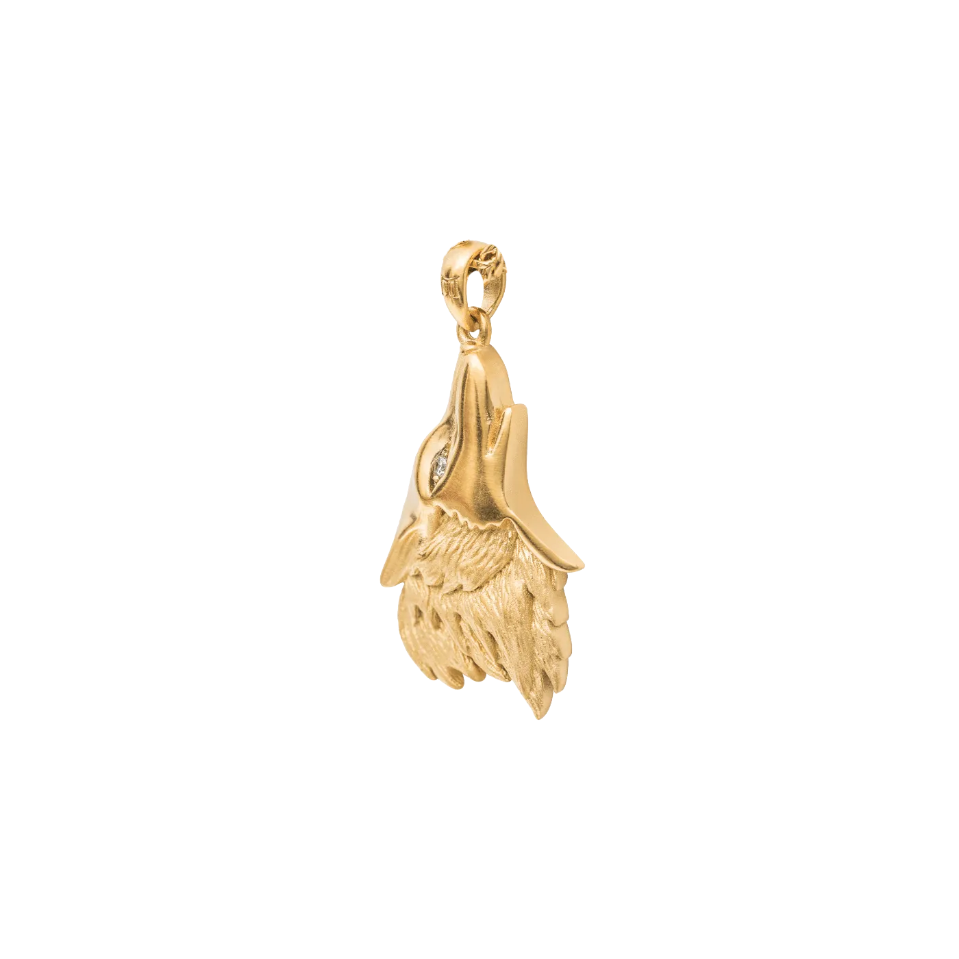 Wolf Pendant - Gold