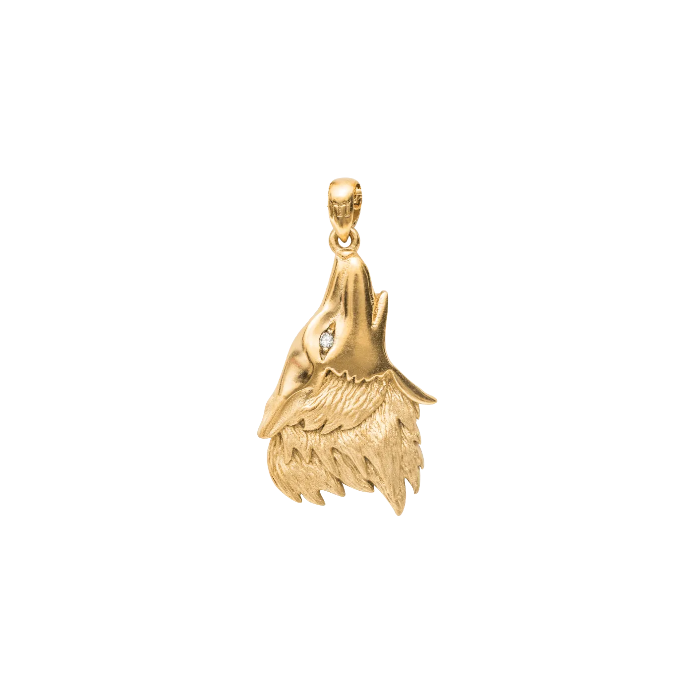 Wolf Pendant - Gold