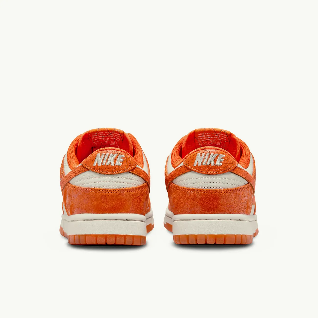 WOMENS DUNK LOW LIGHT BONE SAFETY ORANGE LASER ORANGE